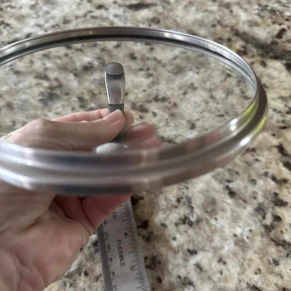 Simply CALPHALON glass &‎ stainless steel pot lid fits a 5 7/8